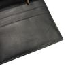 Used 12695 Linen Long Horizontal Wallet 101.79.978 7940 Textured Calfskin Bifold Anagram Embossed Black Men's from