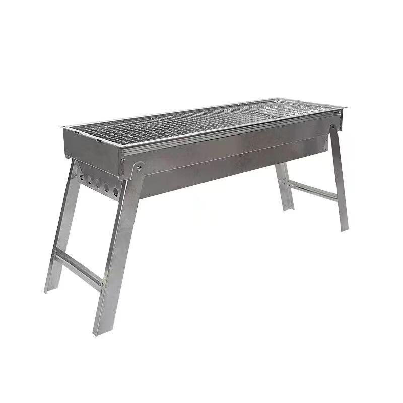 Портативный складной мангал из нержавеющей стали 60x22x39 cm