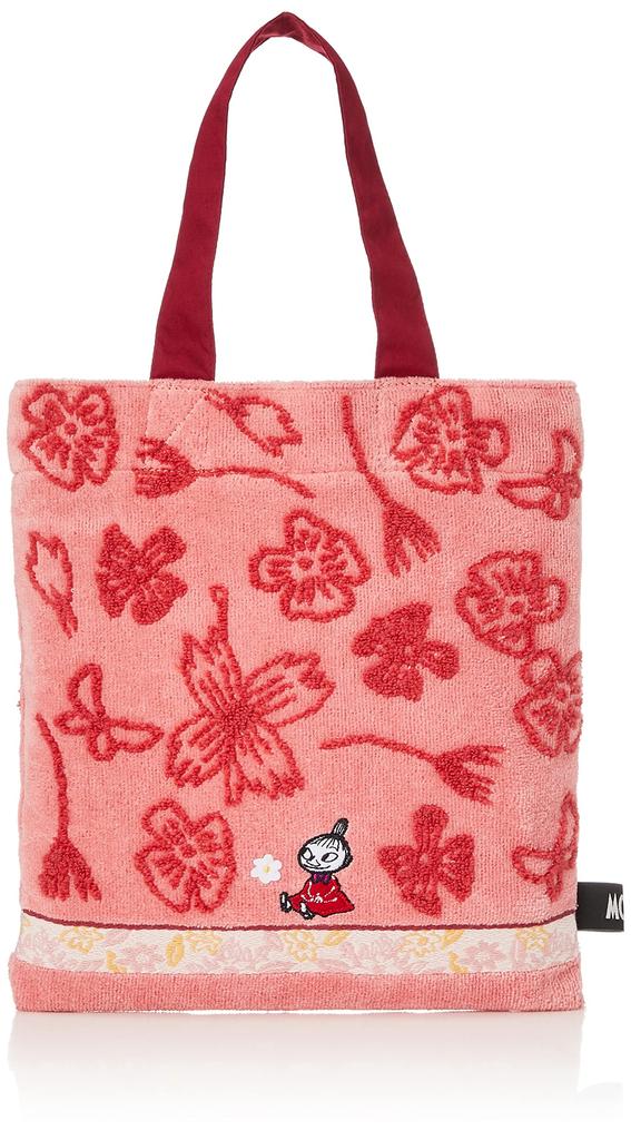 Moomin Little My Flower Garden Mini Floral Bag, Pink, Print, Toweling, 47-8277230