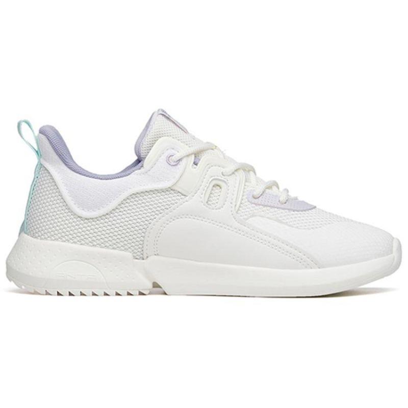 Anta Magic Cube 3.0 Casual Shoes Womens White Purple 122228800-3