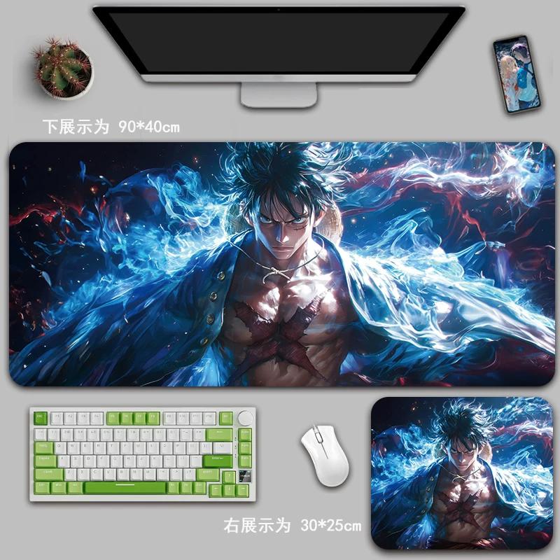 Cartoon Anime ONE PIECE Mouse Pad Oversized One Piece Roronoa Zoro Monkey D. Luffy Animation Game Office Computer Desk Mat Two-dimensional Peripheral