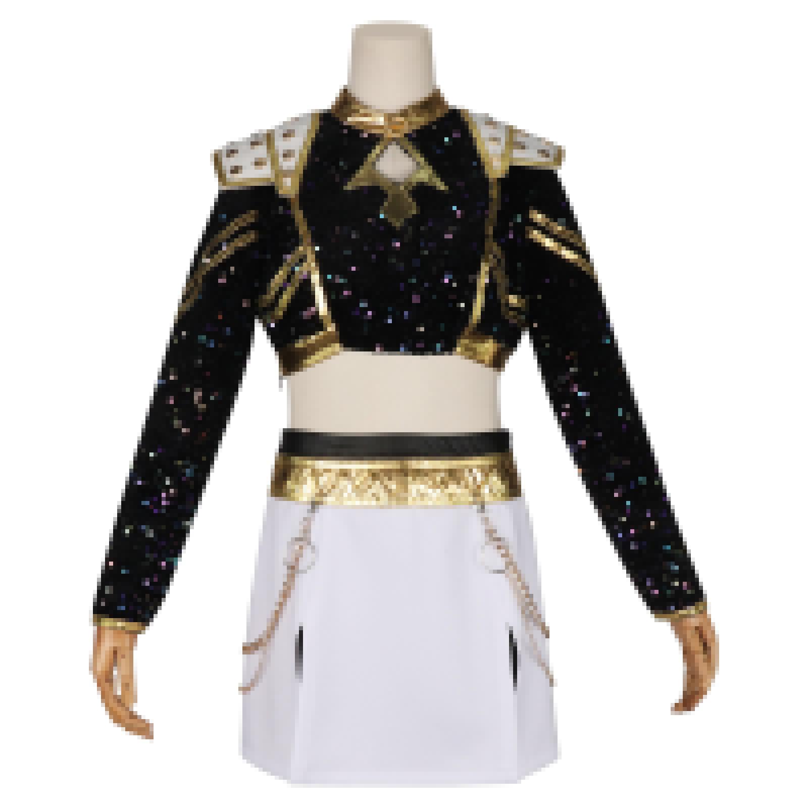 Costumes de cosplay de groupe de filles, costumes de cosplay d'anime et de jeu, costumes de scène pour Halloween child-130 white