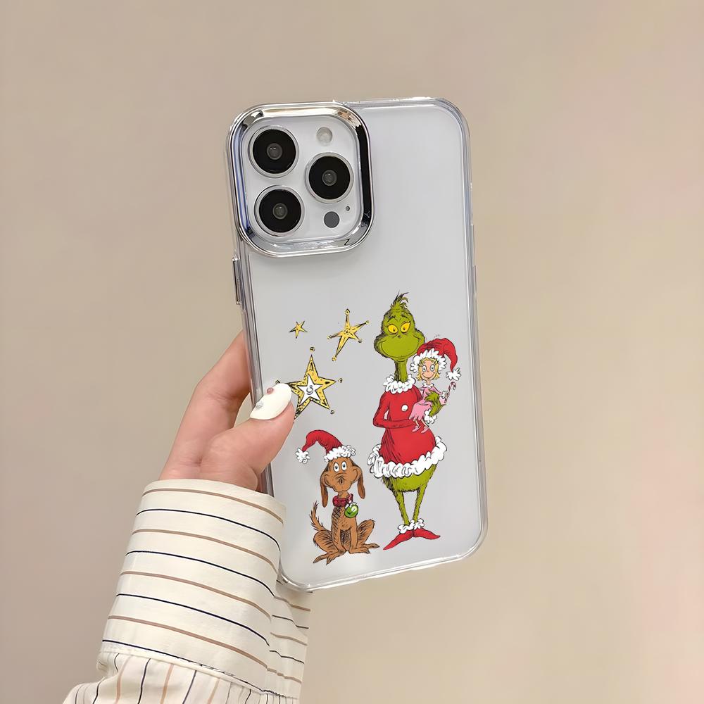 Film The Classic G-Grinches Handyhülle für iPhone 17 Air 16 E 15 14 13 12 11 Plus Pro Max Galvanisiert Transparent Weiche Hülle