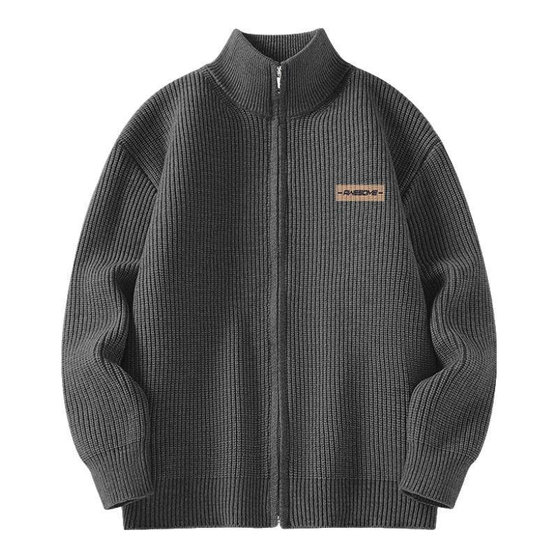 

Jeanswest Men s Fleece Lined Stand Collar Zipper Cardigan Jacket 3XL