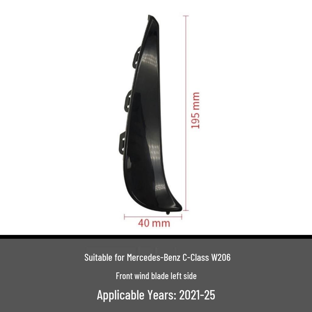 Compatible Mercedes-Benz C-Class Sport W206 Front Bumper Wind Deflector Trim Strip 2068852902 A2068853002