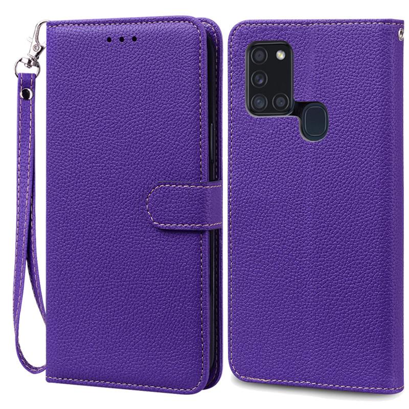 

Чехол A21S для Samsung Galaxy A21S Чехол-кошелек из кожи с откидной крышкой для Samsung A21S Чехол A 21s A217F Мягкая силиконовая накладка Fundas For Samsung A21S