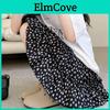 Floral Chiffon Short Skirt For Women Summer High Waist Flared Aline Casual Holiday Wear