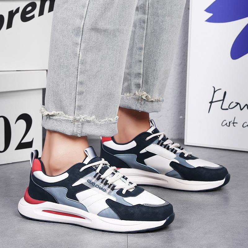 Herren Weiße Streetstyle Sport Laufschuhe Retro Schlichte Skateboardschuhe Große Größe für Studenten
