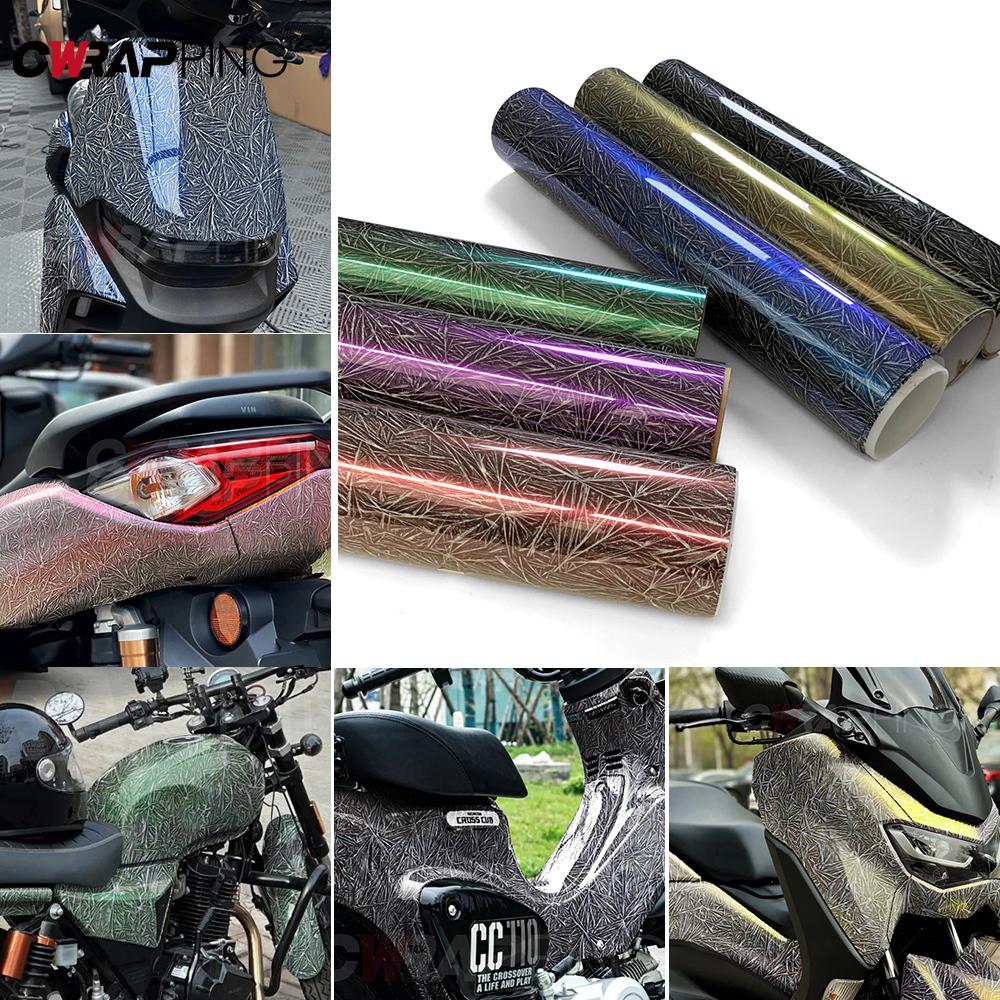 Ice Crack Texture Film Wrapping PVC Stickers for Car Wrap Vinyl Full Body Whole Roll Auto Body Films Motorcycle Adhesive Vinyl