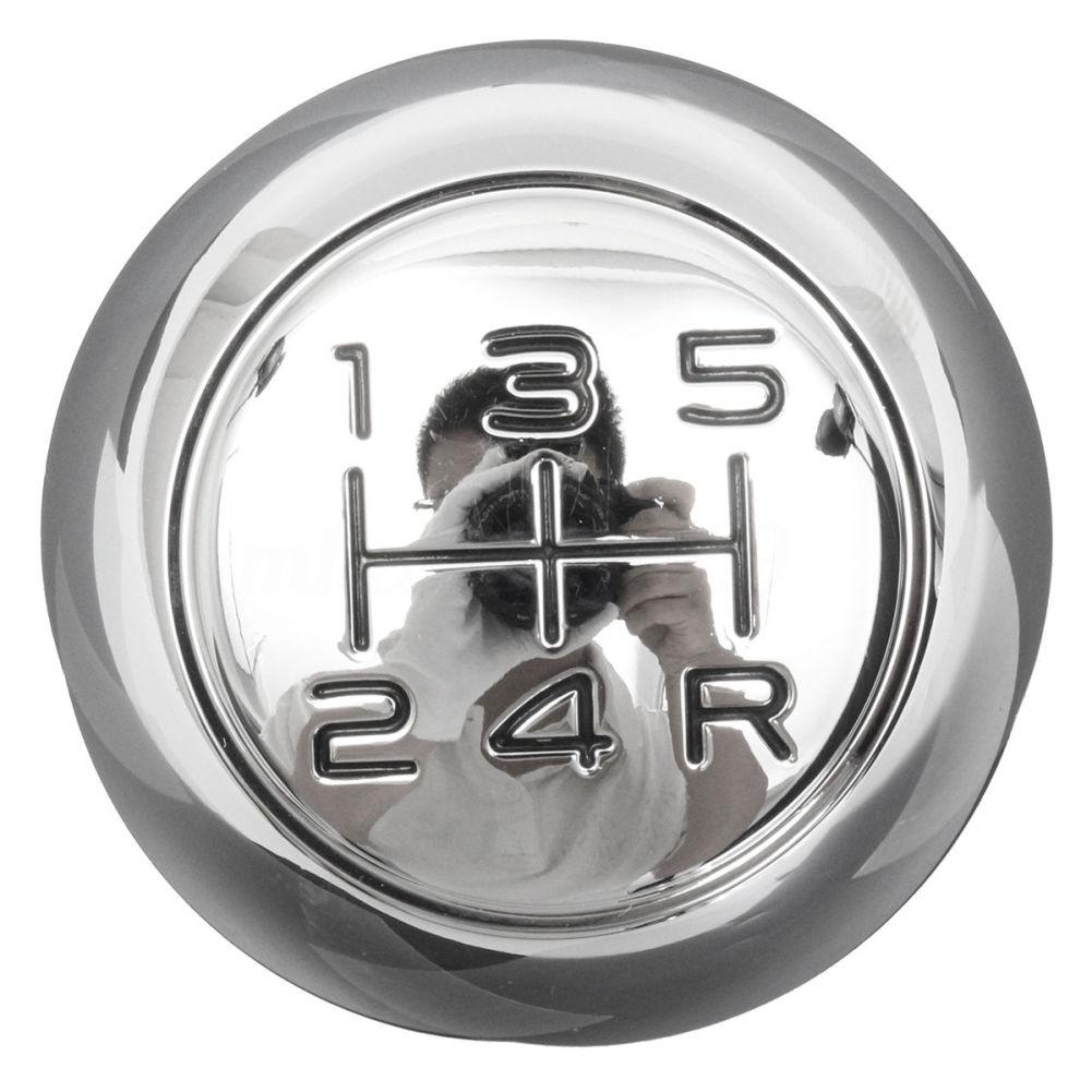 5 Speed Chrome MT Gear Shift Knob for Peugeot 106 206 207 306 307 407 408 508 Acesssories