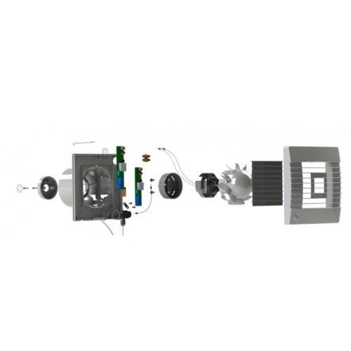 Ventilateur - INVENA - 100mm - Standard - Volet De Gravité - Couleur Blanche