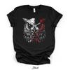 Dark Owl Skull Bella Canvas T Shirt Gothic Art Alternative Vintage Streetwear Fashion Comfortable Designer Clothes