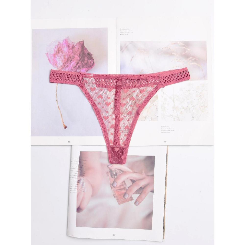 1/7color Women's Sexy Lingerie Thongs G-String Lace Leaves Underwear T-back Panties 1pcs LE2154