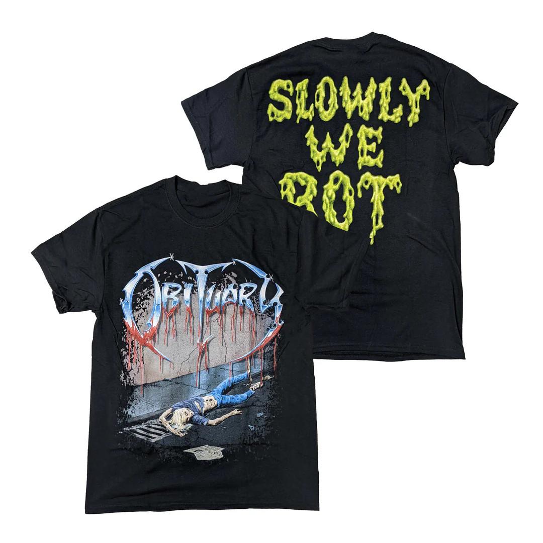 Obituary - Slowly We Rot t-shirt Unisex Short Sleeve NZ006 XXXL