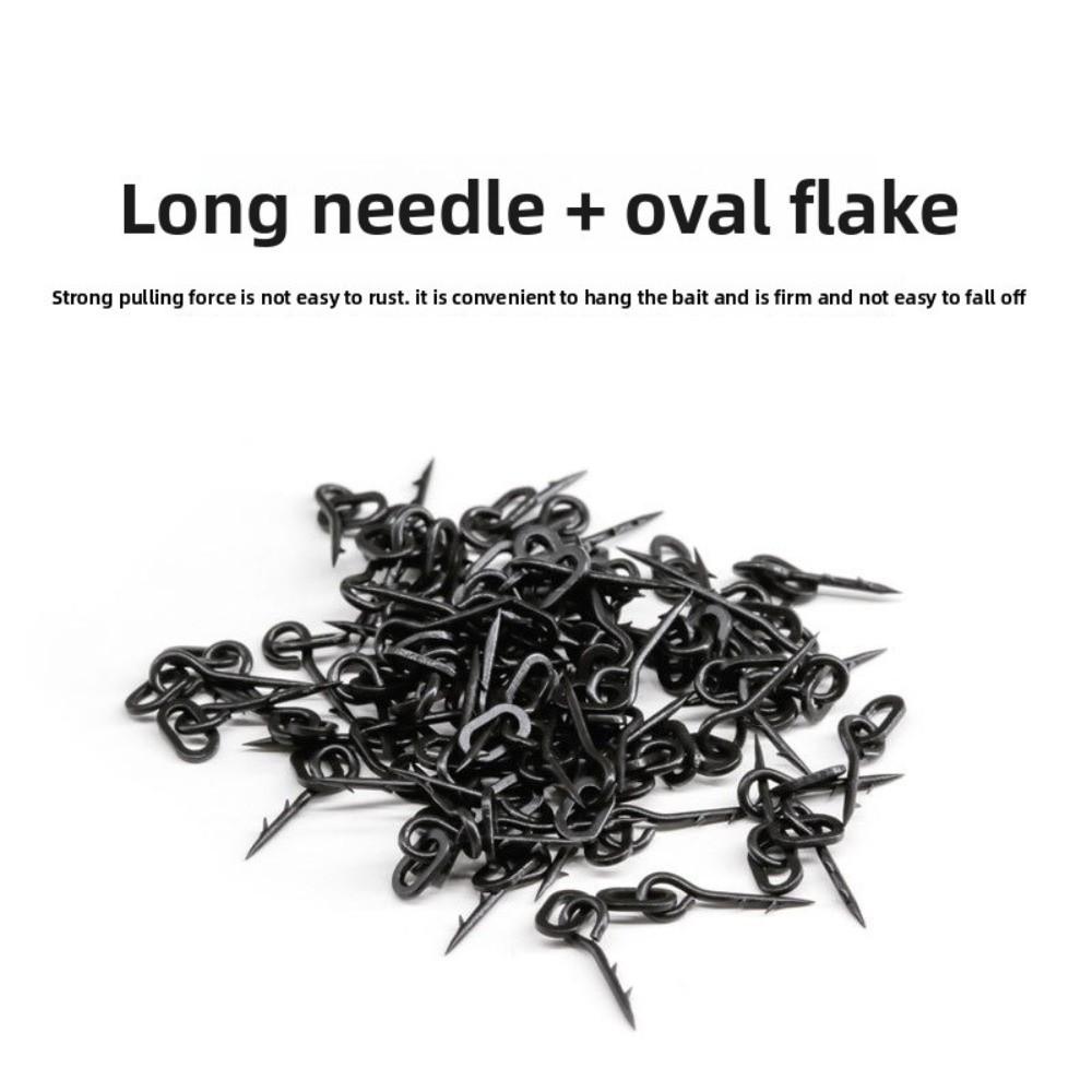 20pcs With Hook Barbs Carp Fishing Accessories Maggot Pin Hair Rig Method Feeder  Freshwater Fishing