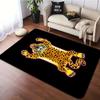 Wild Cats Print Area Rug Machine Washable Flannel Carpets Non-slip Mat for Bedroom Living Room Home Decor Animal  Floor Mat