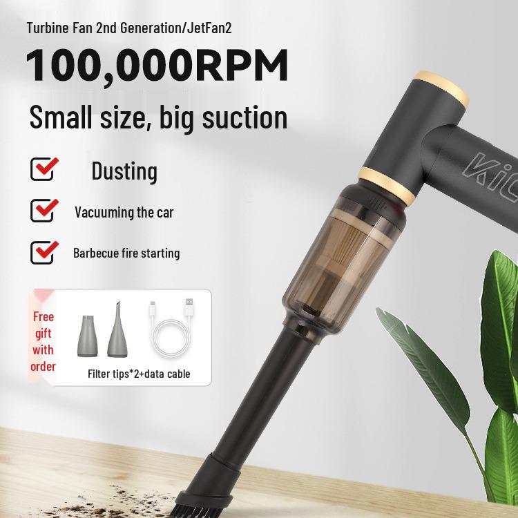 Kica Turbo Handheld Mini Fan: Portable Outdoor Jet Fan & USB Charging Hair Dryer