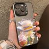 Black Gold Rose Phone Cases for iPhone 16 15 Pro Max Cases For iPhone 16E 11 12 13 14 Pro X XS XR 7 8 Plus SE2 Silver IMD Covers