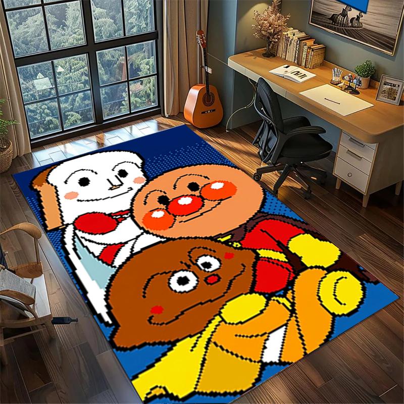 Home Decor Bread Superman Large Area Rug Non Slip Washable Carpet for Bedroom Gamer Room