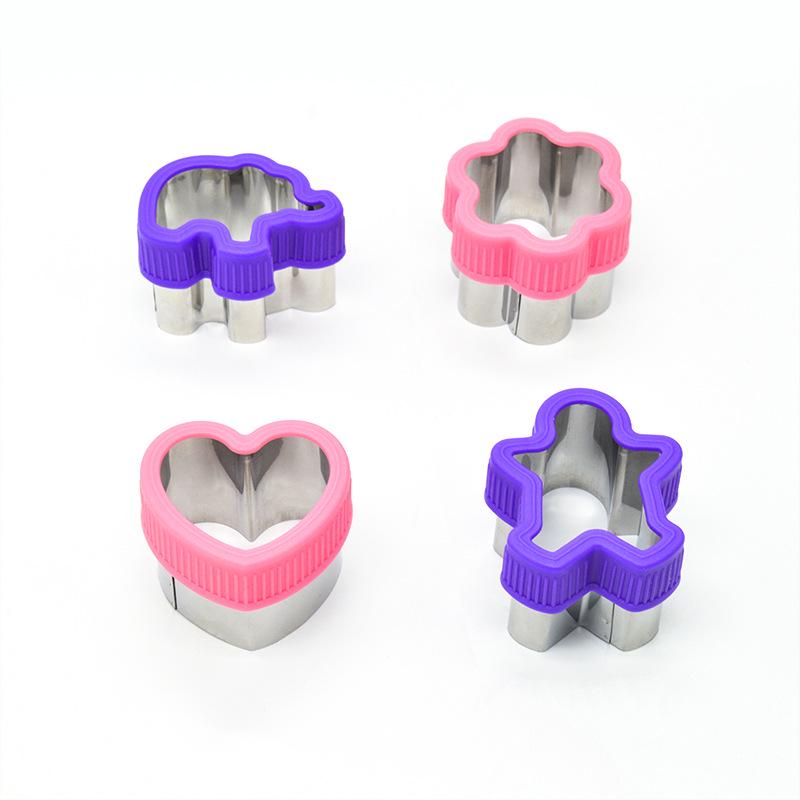 Stainless Steel Hand-Guard Cookie, Cake, Vegetable, Fruit, and Sandwich Cutters