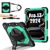Etui obrotowe Uniwersalne do IPad Pro 13 2025 M5 2024 M4 A3360 A3361 A3362 A2926 A2925 A3007 Hybrydowe Pokrowiec Pasek na Ramię