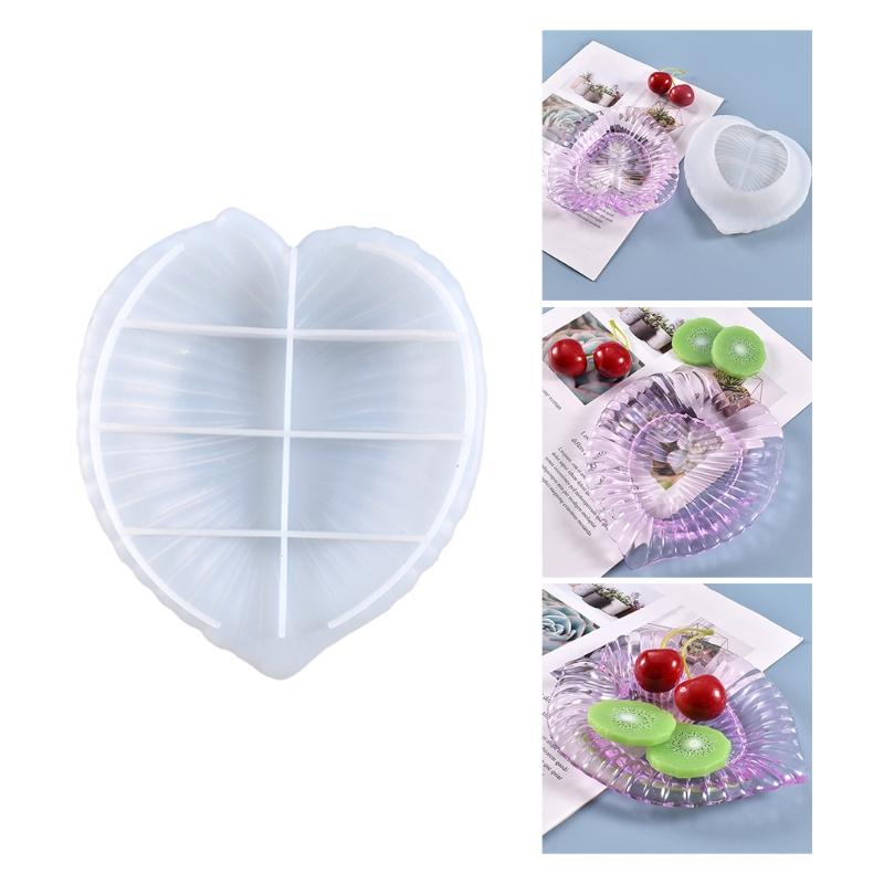Leaf Ashtray Tray Silicone Molds Ashtray Trinket Container Resin Epoxy Casting Mould DIY Tray Crafts for Storage Plate