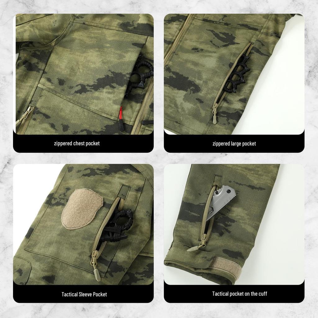 Men's Camouflage Workwear: Durable Spring/Autumn Suit for Labor, Training, Mountaineering, and Tactical Outdoor Sports
