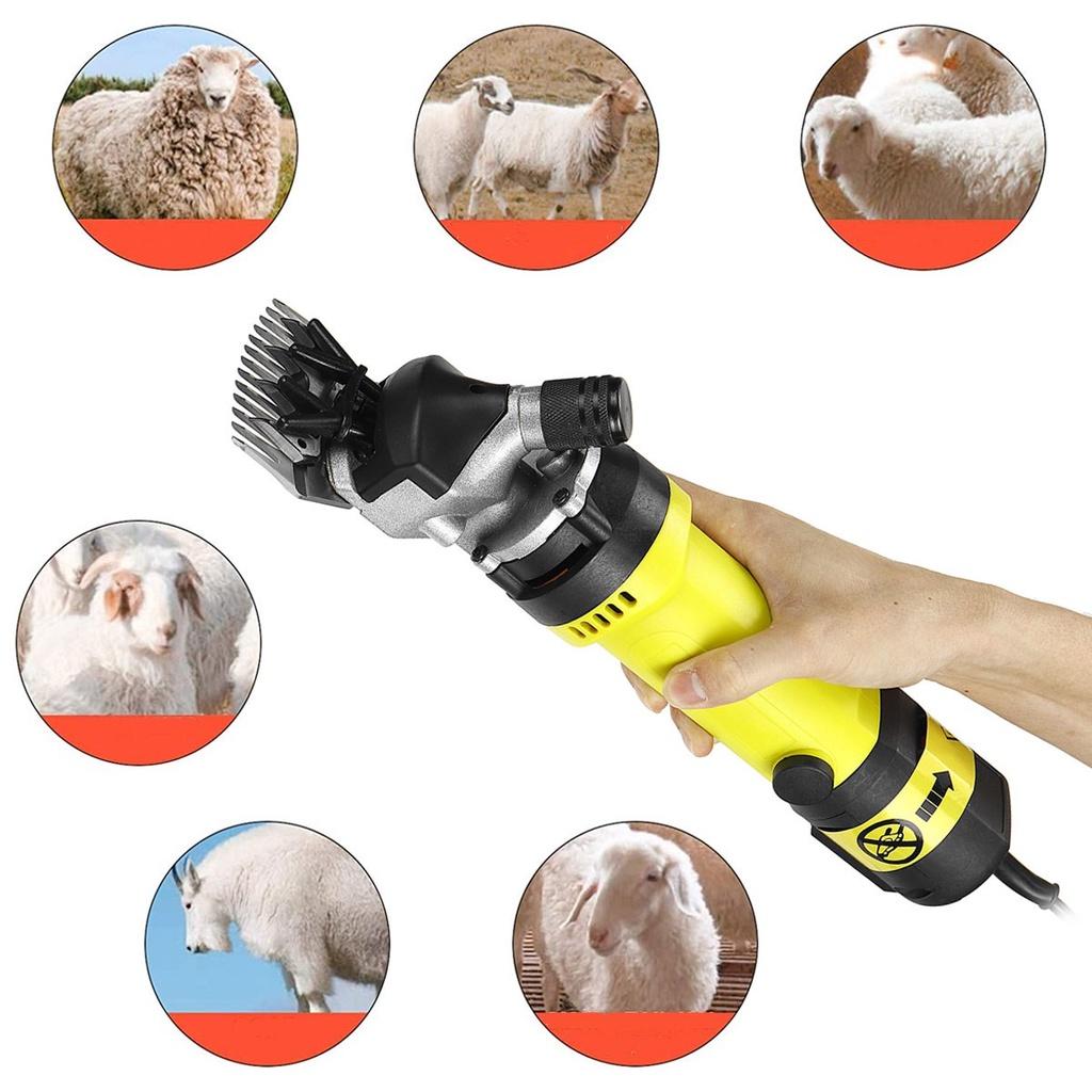 2000W 6 Geschwindigkeiten Elektrische Schaf Ziegen Schermaschine Trimmer Werkzeug 220V Wolle Schere Schneidemaschine Mit Koffer