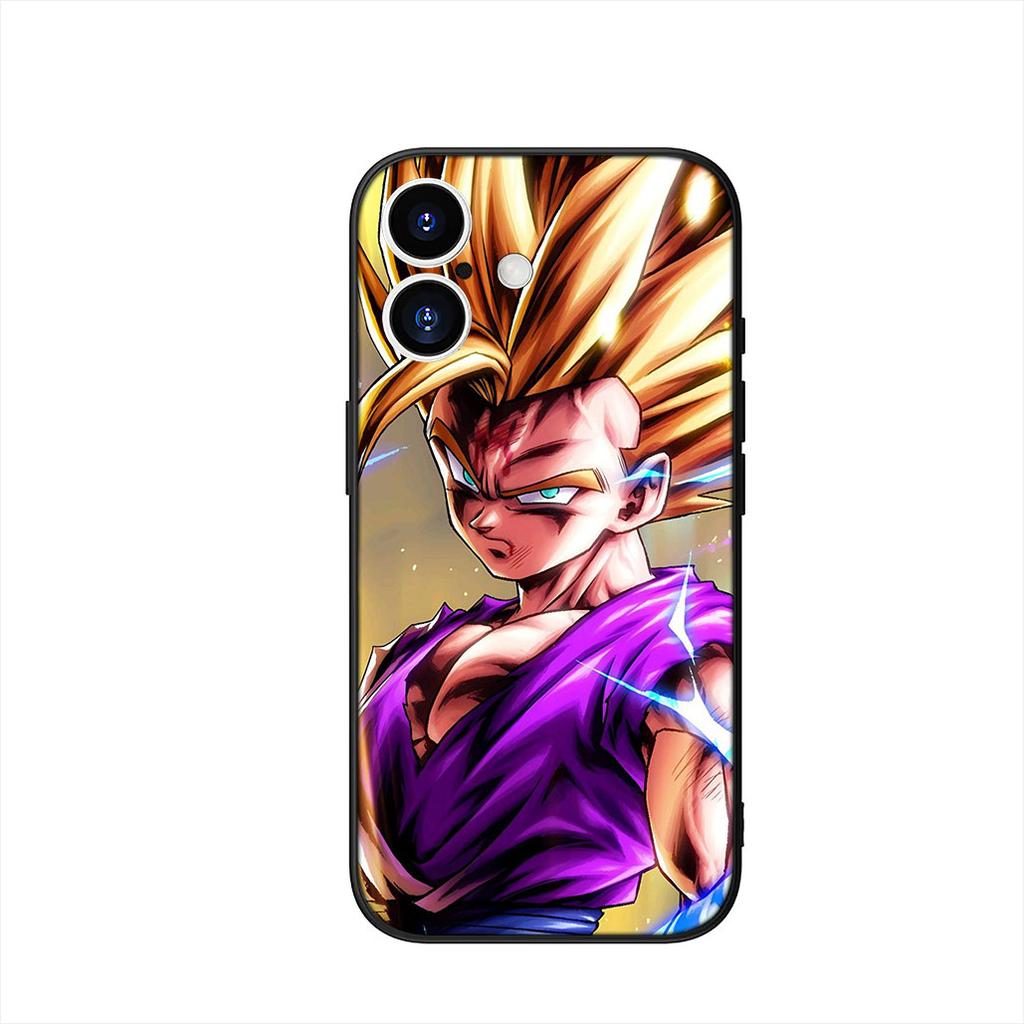 Handyhülle für Apple iPhone 16 15 14 Plus 13 12 Mini 17 Pro Max + 16E Air 16+ ProMax Hülle Son Gohan Dragon Ball Z Gehäuse