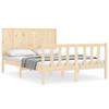 VidaXL Bed Frames with Headboard 140x200 Cm Solid Wood 3192621