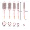 Barber Professional Round Blow Dry Brush, Professional Aluminum Tube Curly Hair  Cylinder Comb For Curly Hair Styling