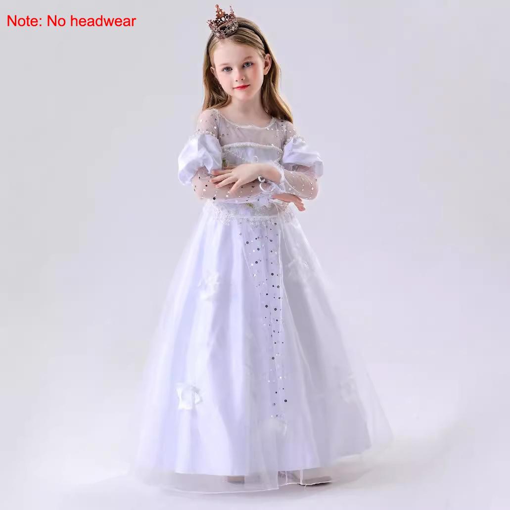 

Девушки Красота Принцесса Платье Розовый Синий Косплей Костюм Длинные Платья Нарядная Одежда Выступление Вечеринка День Рождения Хэллоуин Рождество Платье Дети Дети 150