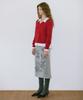 SINOON Hairy Boucle V-Neck Knit (Red)