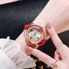 Fashion Luxury Quartz Analog Leather Strap Ladies Crystal Watch