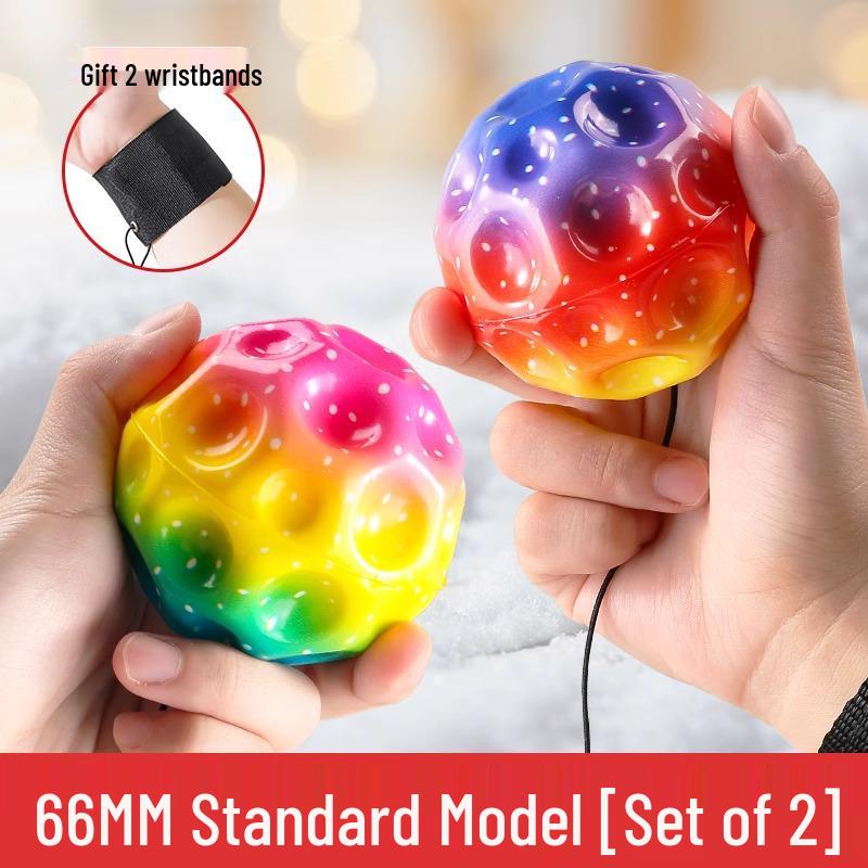 Moonstone Elastic Fitness Swing Ball with Wrist Rope - Strength and Bouncing Toy