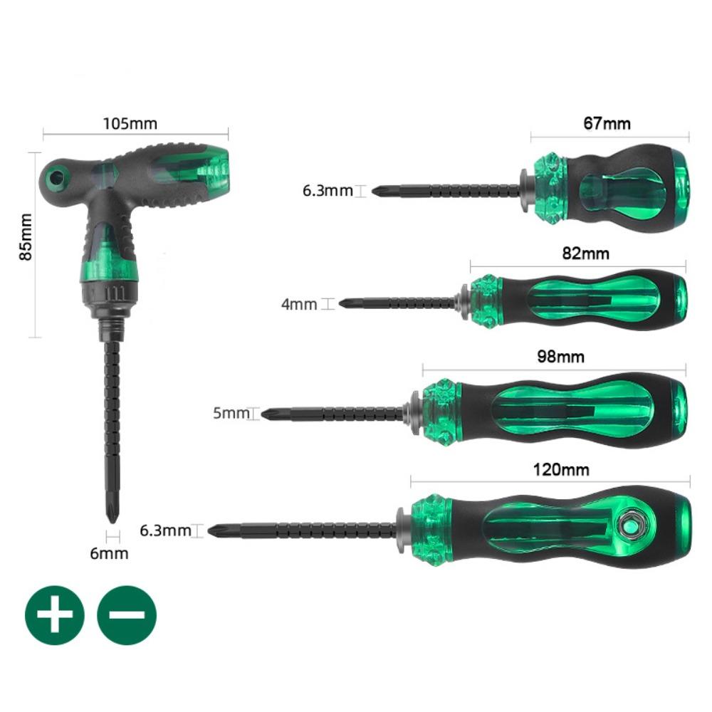 Slotted/Cross Screw Driver Steel Ratchet Screwdriver New Telescopic Screwdriver Home