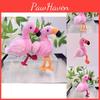 Lively Plush Flamingo Toy Hanging Keychain In Red Yellow And Shades Orange