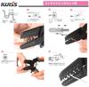IWISS Precision Crimping Pliers for Open Barrel Terminals, 0.08-0.5mm, 2-Piece Set, IWS-2820M
