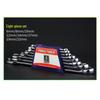 Dual-Use Wrench: Open-End & Ring Spanner 6-30mm Auto Repair Tool