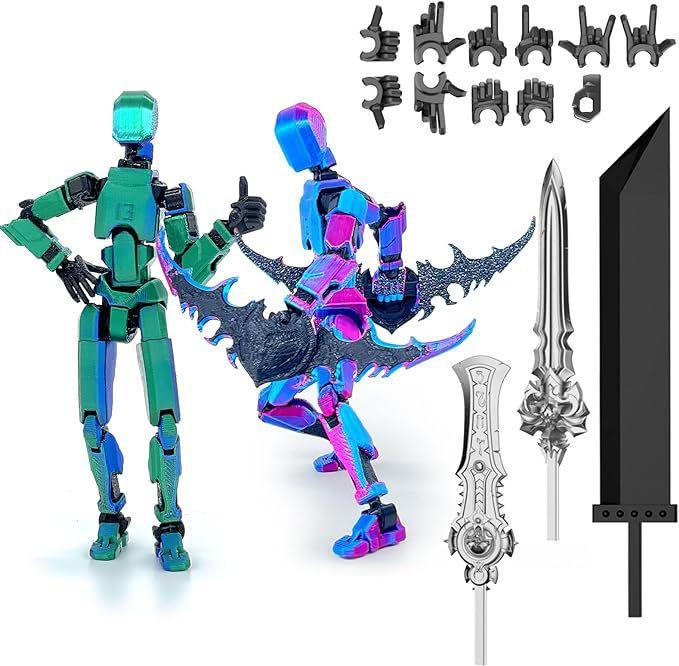 Action Figure Titan 13 T13 Stampata 3D Multi-Articolata Mobile Lucky Dummy Nova Robot Action Figure Regali
