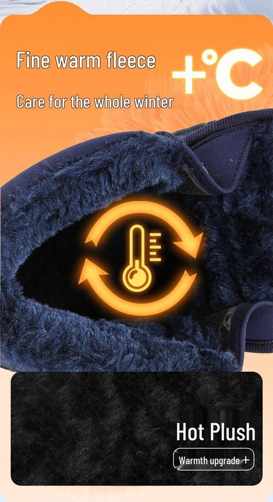 Kinder Winter Schneestiefel High-Top mit Fleece-Futter und rutschfester Sohle für Jungen und Mädchen