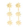 Threaded Totem Ins Style Single Layer Necklace Stainless Steel Jewelry Simple Ethnic Metal Sun Chain the Neck Choker Necklaces