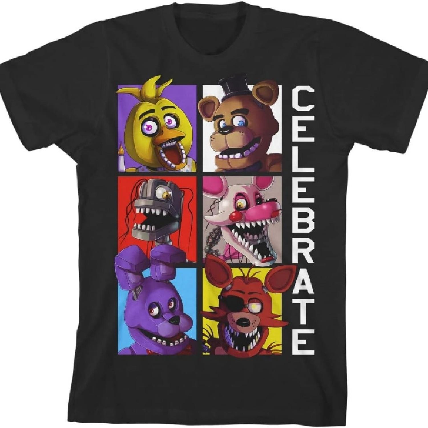 

Five Nights at Freddy s Празднуй Мальчиковая черная футболка XXXXXL чёрный