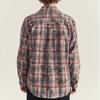Spring and Autumn Men's Plaid Long Sleeve Retro Rave Loose Lap Collar Shirt Jacket