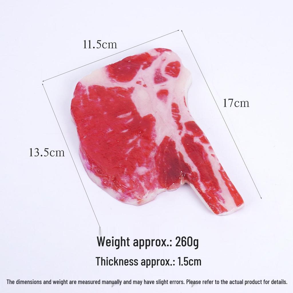 17cm Realistic Bone-in Tomahawk Steak Display Model for Western Restaurants, Vacuum Packed