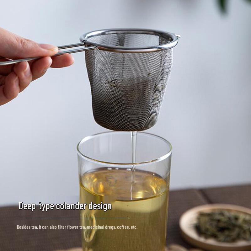 

Stainless Steel Fine Mesh Tea and Coffee Infuser with Handle