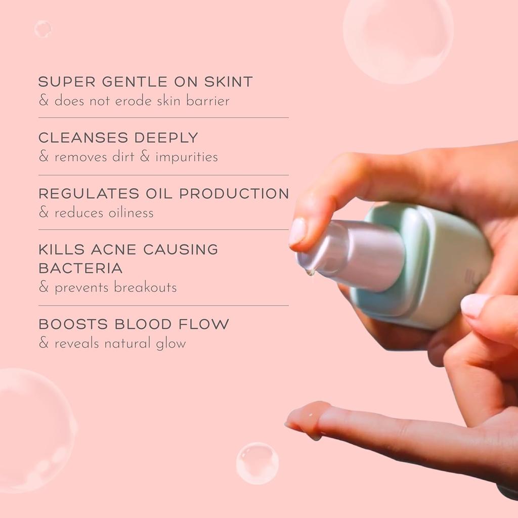 Orimii Gentle Facial Cleanser For Oily Skin 100ml | Deep Cleansing Face Wash With Pink Kaolin Clay