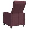 Massage Recliner Chair Purple Fabric