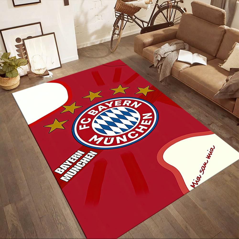 FC Bayern München Quadratische Teppiche sind eine großartige Wahl für Wohnzimmer, Schlafzimmer, Heimdekoration und als Geschenke.