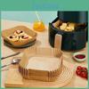 Nonstick Baking Disposable Paper 100pcs Mat For Air Fryer Square Round Parchment Liners Oil Absorbent Tool Kitchen Oven Accessory